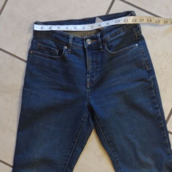 Everlane Mid Rise Skinny Jeans Stretch dark blue size 25 - Picture 8 of 11